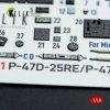 Kelik K48141 P-47D - 25RE/28RA - interior 3D decals for MiniArt kit (1/48)